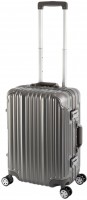 Travelhouse London Handgepäck Koffer S Grau 55 x 37 x 23 cm | Polycarbonat-Hartschale | TSA-Schloss, Aluminiumrahmen