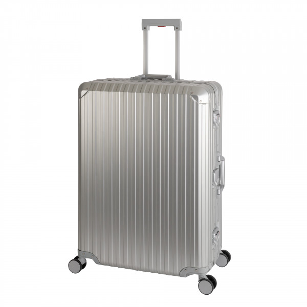 TOKYO ALU | Trolley mit 4 Rollen | Aluminium Hartschale | 75 x 51 x 26 cm | 6 kg