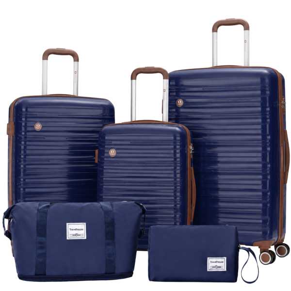 Ascona Trolleys S+M+L inkl. Reisetasche - Blau