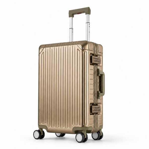 Travelhouse Tokyo Handgepäck Koffer S Grau 55 x 36 x 23 cm | Aluminium-Hartschale | TSA-Schloss, Aluminiumrahmen