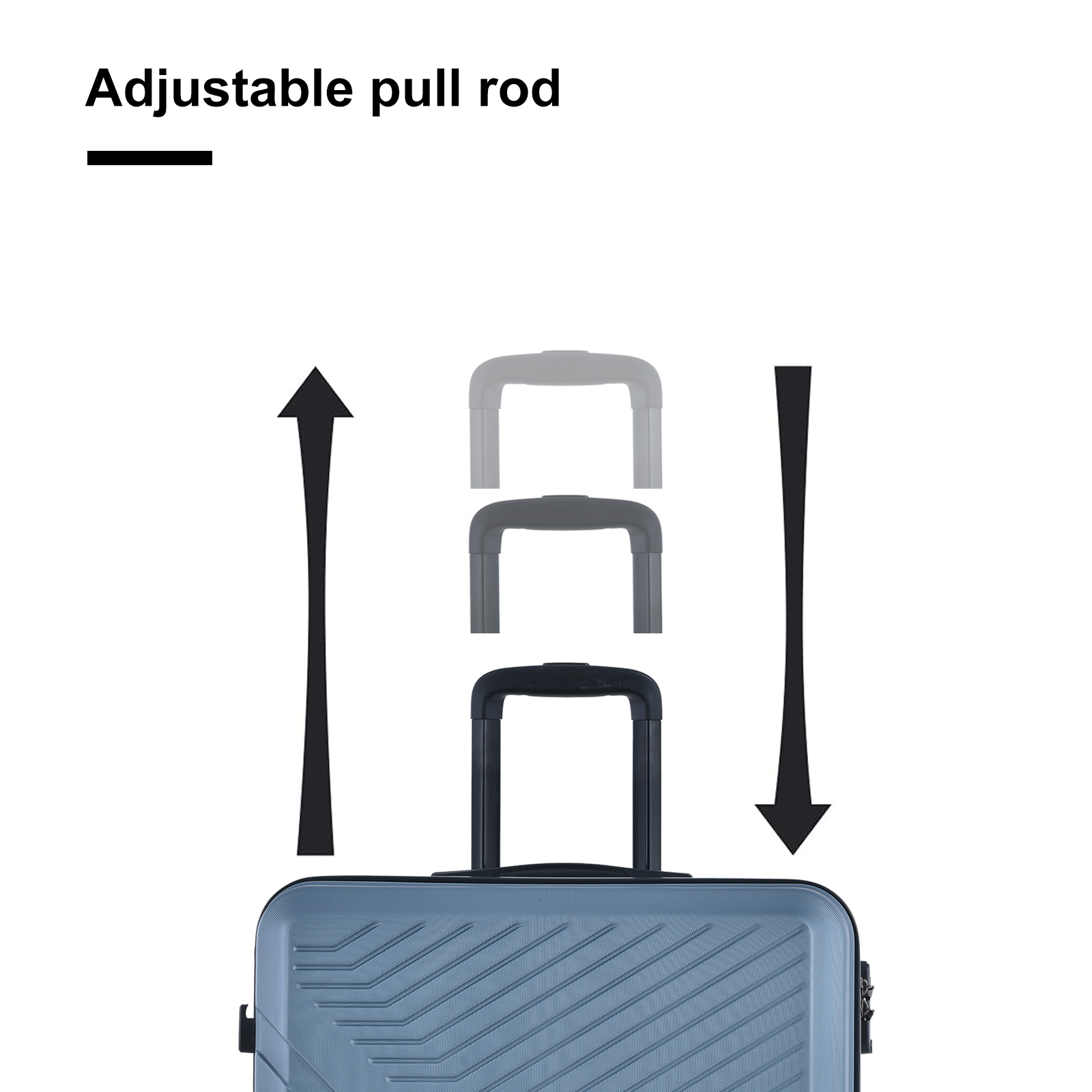 City Bag Royal Blue Polyester Trolley Bag Set, Size: 64 X 20 X 44 cm (hxdxw)