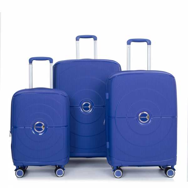 Pisa - PP Hartschalen Reisekoffer Set - Taupe | Mit Volumenerweiterung +20% | TSA | 360° Rollen