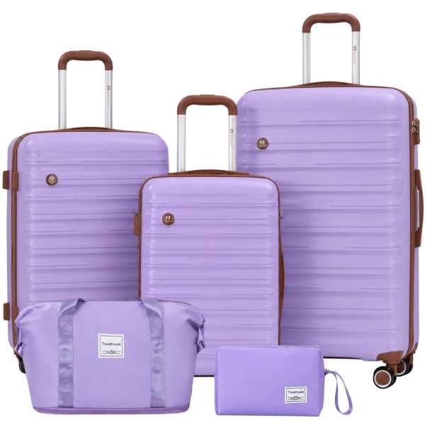 Ascona Trolleys S+M+L inkl. Reisetasche - Lila