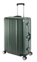 Travelhouse London Koffer Grün - 75cm Alu Rahmen Polykarbonat Hartschale Trolley Reisekoffer Reisegepäck 2X TSA Zahlenschloss 4 Doppelräder 360°Rollen...
