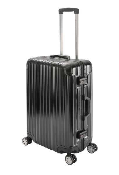 London | Trolley M | Polycarbonat Hartschale | Alu Rahmen | 65 x 42 x 24 cm | 4,8 kg - Koffer Reisekoffer
