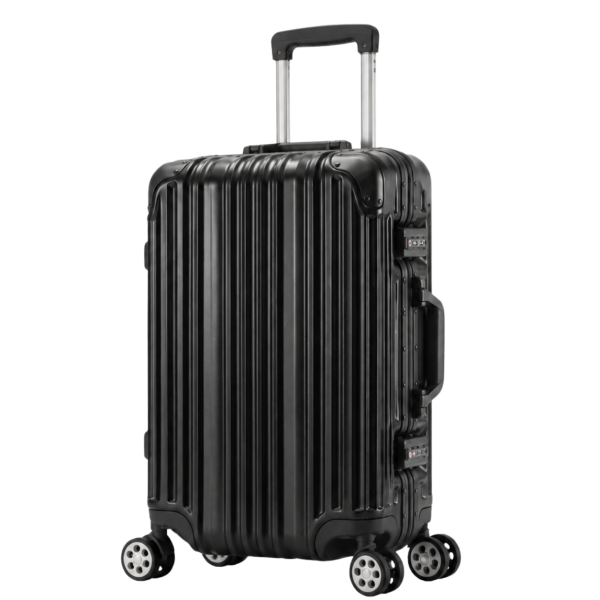 Travelhouse London Handgepäck Koffer S Silber 55 x 37 x 23 cm | Polycarbonat-Hartschale | TSA-Schloss, Aluminiumrahmen
