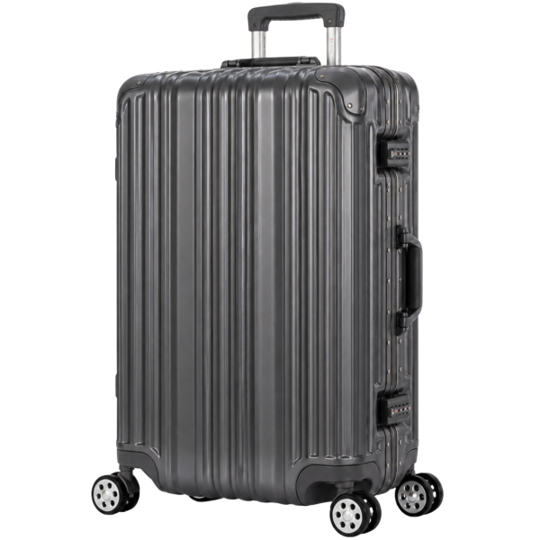Travelhouse London Reisekoffer M Rot 65 x 42 x 24 cm | Polycarbonat-Hartschale | TSA-Schloss, Aluminiumrahmen