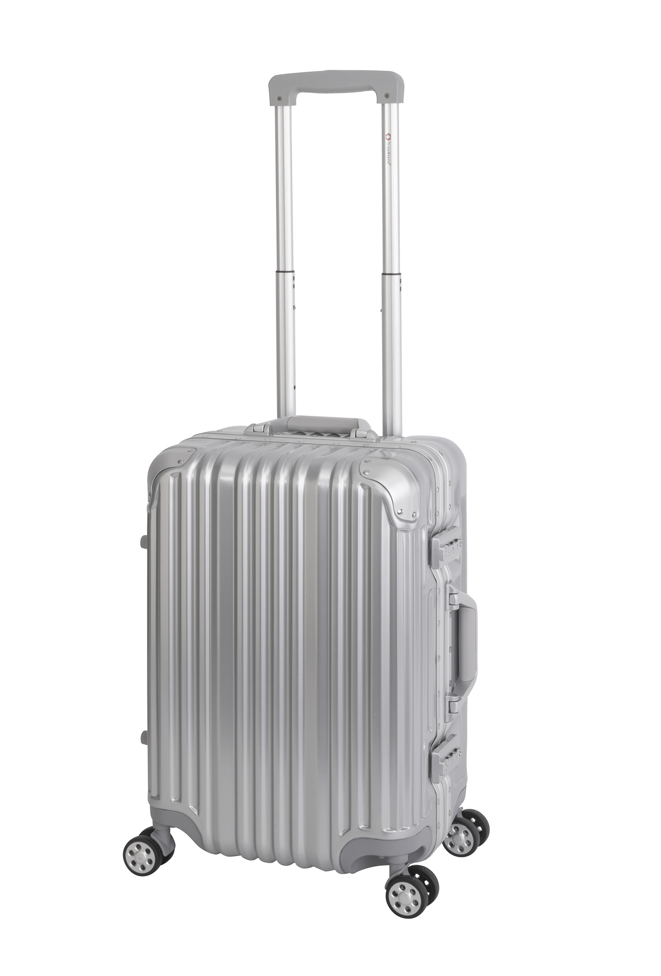 ✈ Travelhouse London Handgepäck Koffer Silber (55x37x23cm) Rollkoffer  online kaufen! Beliebter Bestseller