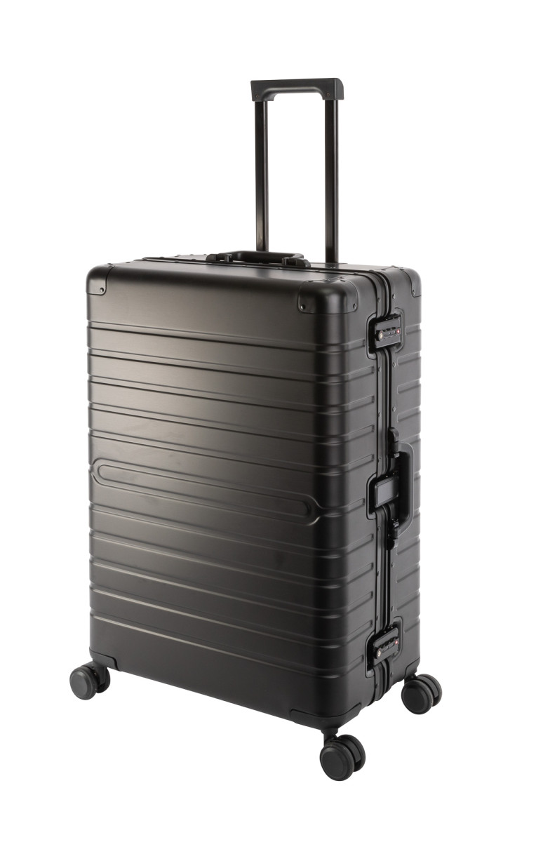 Großer Aluminium Koffer 4 Rollen Trolley AluReiseKoffer L Schwarz online kaufen