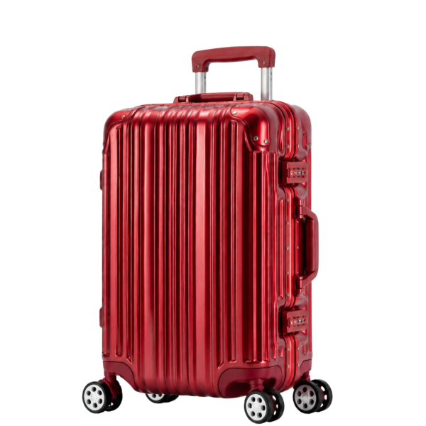 Travelhouse London Handgepäck Koffer S Silber 55 x 37 x 23 cm | Polycarbonat-Hartschale | TSA-Schloss, Aluminiumrahmen