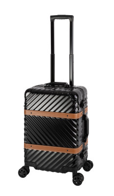 Travelhouse Roma Handgepäckkoffer Mit USB-Anschluss & Getränkehalter – Hartschale, Alu-Rahmen