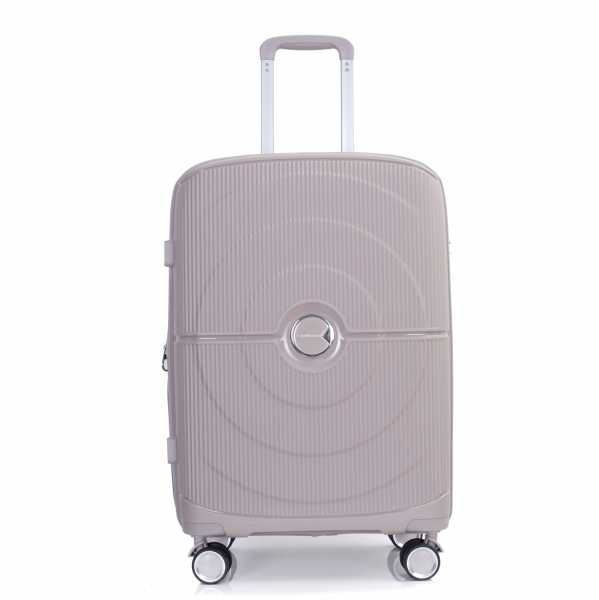 Pisa - Koffer - Blau | Trolley | Robuste PP Hartschale | Dehnfalte +20% | 65 x 44 x 26 cm (+5cm) | 2.5 kg