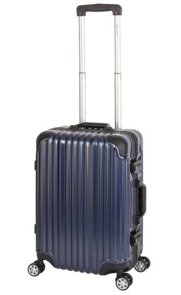 Travelhouse London Koffer S-55cm Bordkoffer Alu Rahmen Polykarbonat Hartschale Reisegepäck Reisetrolley Trolley Handgepäckkoffer Kabinenkoffer 2X TSA Zahlenschloss Handgepäck 47L